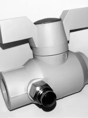 Ověřený PPR kulový kohout 25 s odvodněním - motýl