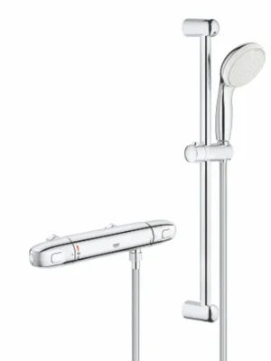 Doprava Zdarma Grohe Grohtherm 1000 sprchový set s termostatem na zeď, rozteč 120 mm, chrom 34153004