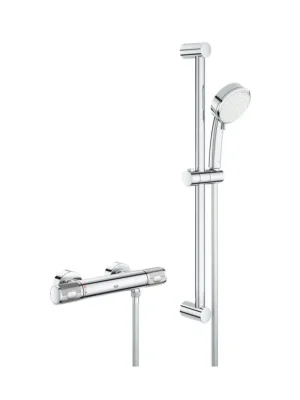 Sezónní Sleva Grohe Grohtherm 1000 Performance sprchový set s termostatem na zeď, 2 proudy, chrom 34787000