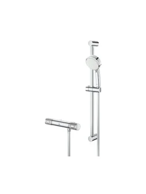 Grohe Grohtherm 1000 Performance sprchový set s termostatem na zeď, 2 proudy, rozteč 120 mm, chrom 34786000 Expresní Doručení