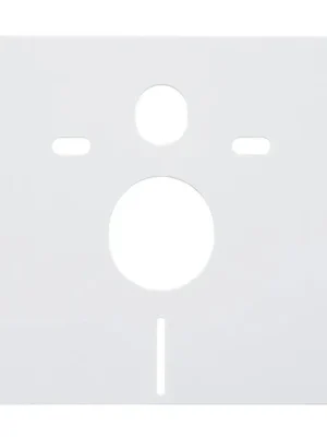 Značkový CERANO - Zvukoizolační podložka pro WC závěsné - bílá - 42x39 cm