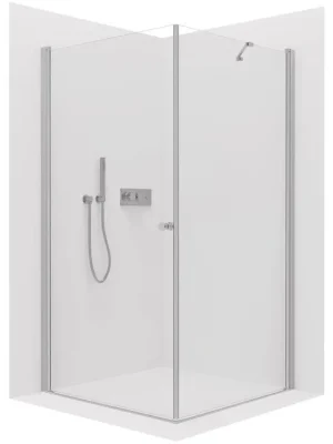 Značkový CERANO - Sprchový kout Antelo L/P - 6 mm - chrom, transparentní sklo - 75x90x190 cm - otočný