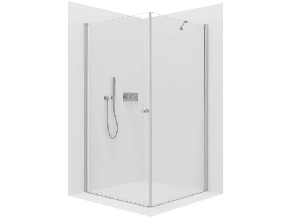 Značkový CERANO - Sprchový kout Antelo L/P - 6 mm - chrom, transparentní sklo - 75x90x190 cm - otočný