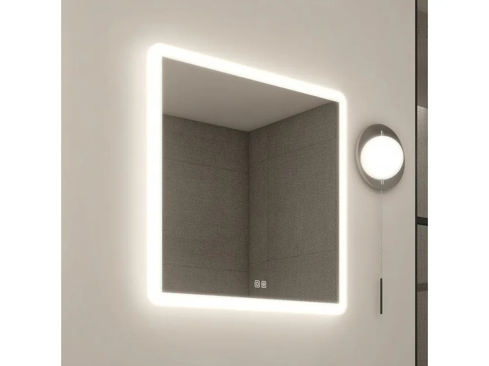Značkový Nimco zrcadlo LED 600x600 se dvěma dotykovými senzory ZP 19066VX