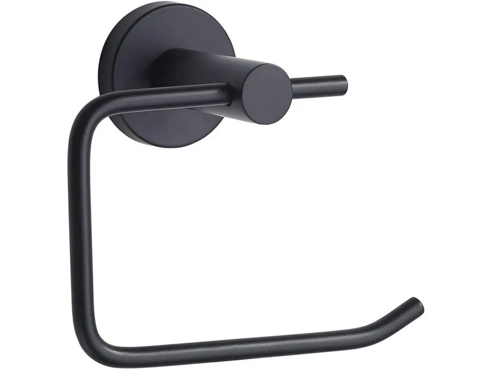 Značkový CERANO - Nástěnný držák toaletního papíru Lineo - černá matná