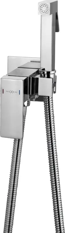 Sleva Podomítková bidetová sprchová baterie MEXEN CUBE - chromová, 7599150-00