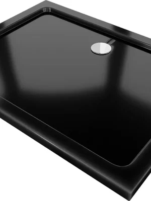 Sprchová vanička MEXEN SLIM 100x140 cm - černá, 40701014 Akční Nabídka