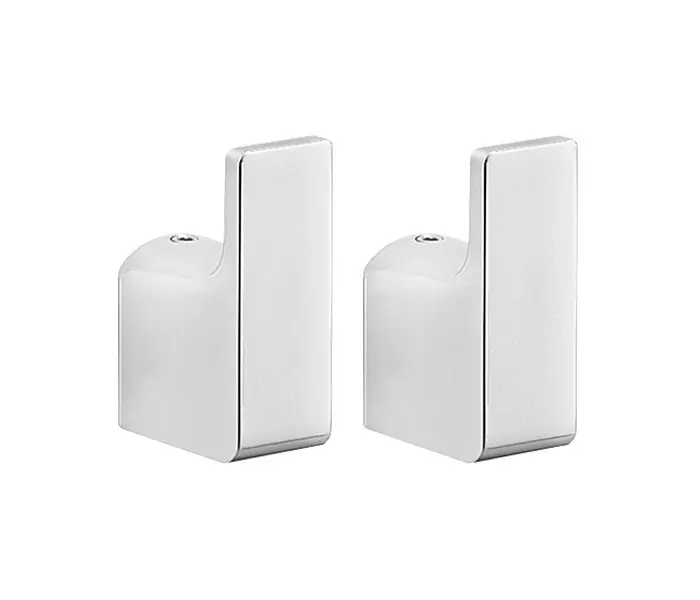 Tovární Cena Gedy PIRENEI háček, balení 2 ks, chrom PI2713