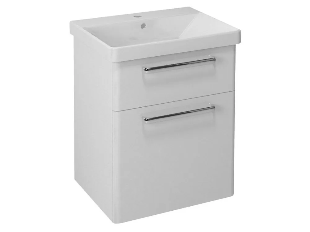 Značkový Sapho THEIA umyvadlová skříňka 56, 4x70x44, 2cm, 2xzásuvka, bílá TH060-3030