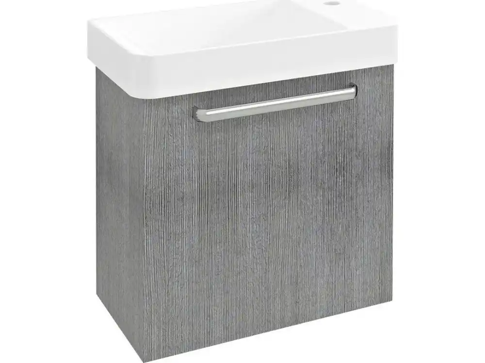 Značkový Sapho LATUS VIII umyvadlová skříňka 51x50x28cm, dub stříbrný LT080-1111