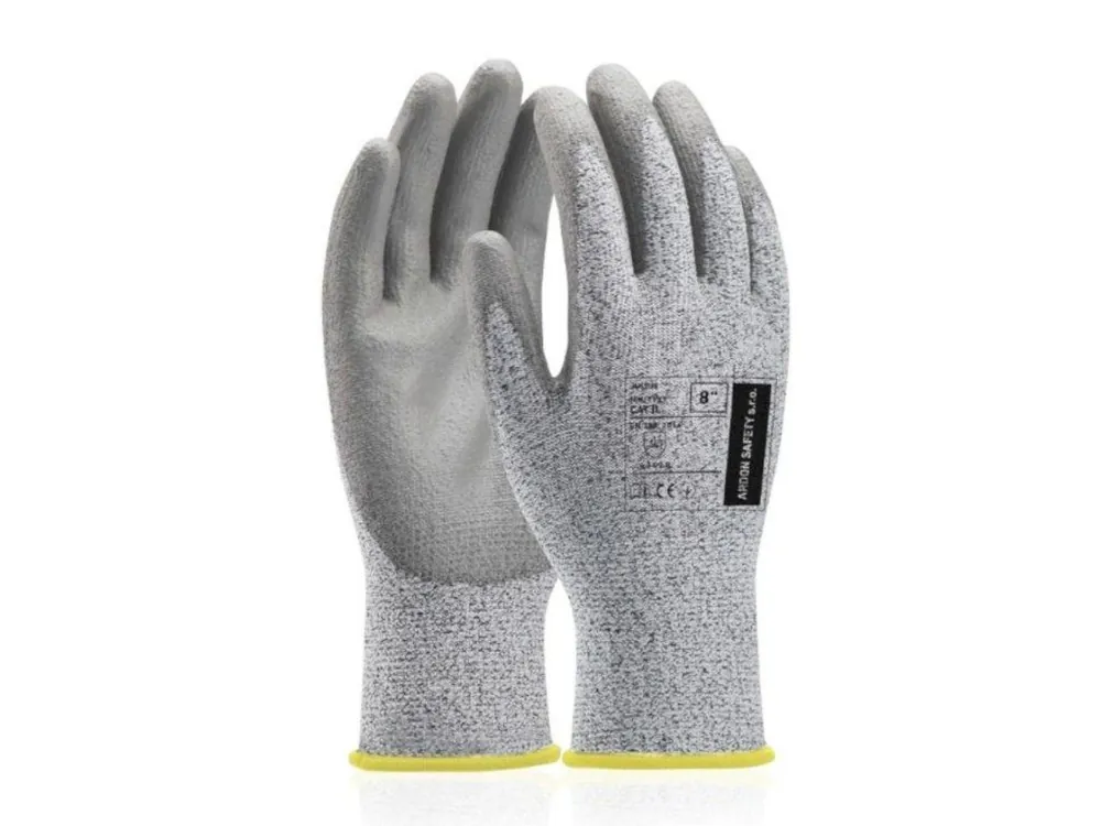 Pracovní rukavice JULIUS protiřezné, PES / PU 1/2, vel. XL/10 | element-shop.cz Novinka