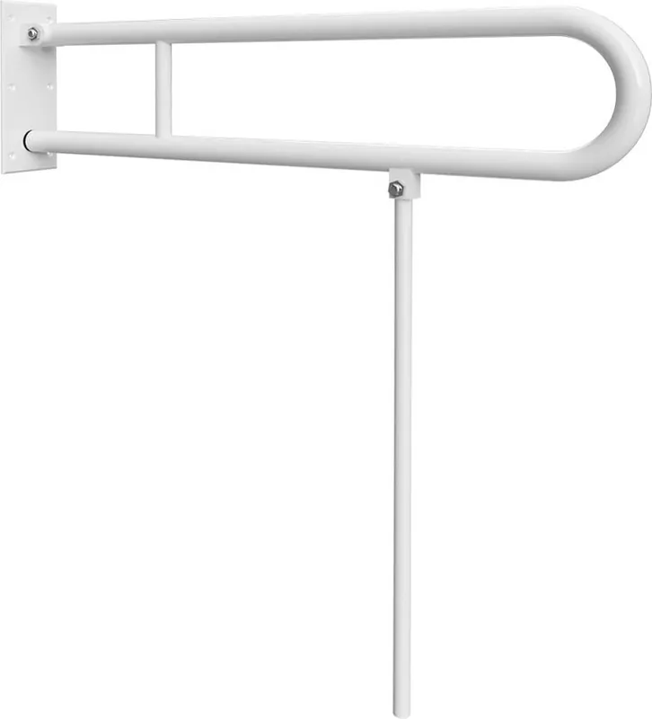 Akce Sapho HANDICAP madlo sklopné s opěrnou nohou 813mm, bílá XH523W