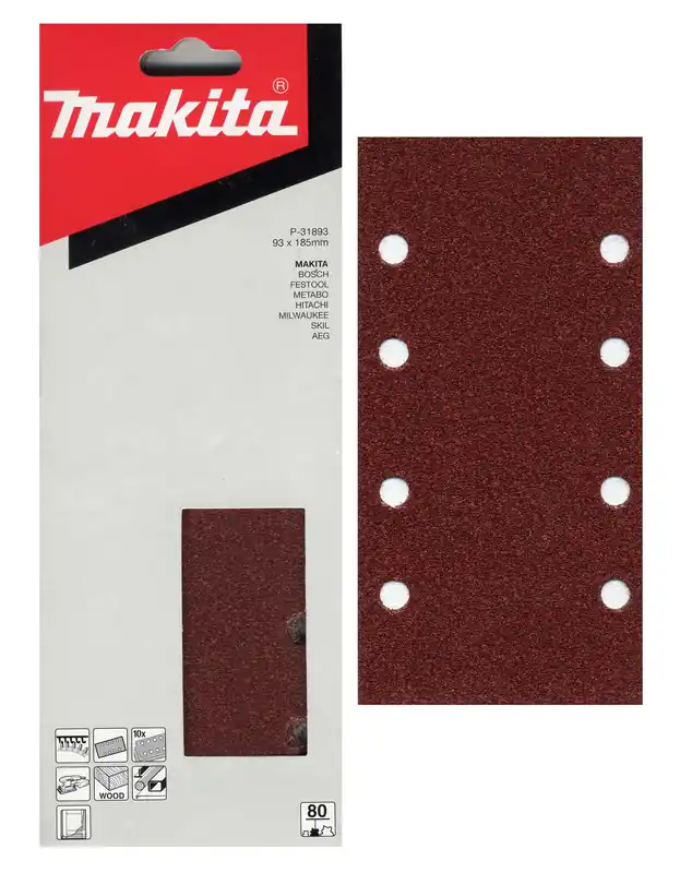 Akce Makita P-31871 brus.pap93x185mm10ksK40ot8 BO3700