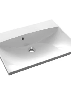 Zlevněný Sapho MARIA umyvadlo, litý mramor, 60x46cm, bez otvoru, bílá MA060-0