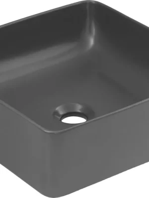 Akce Keramické umyvadlo SQUARE 37 DP - šedé matné