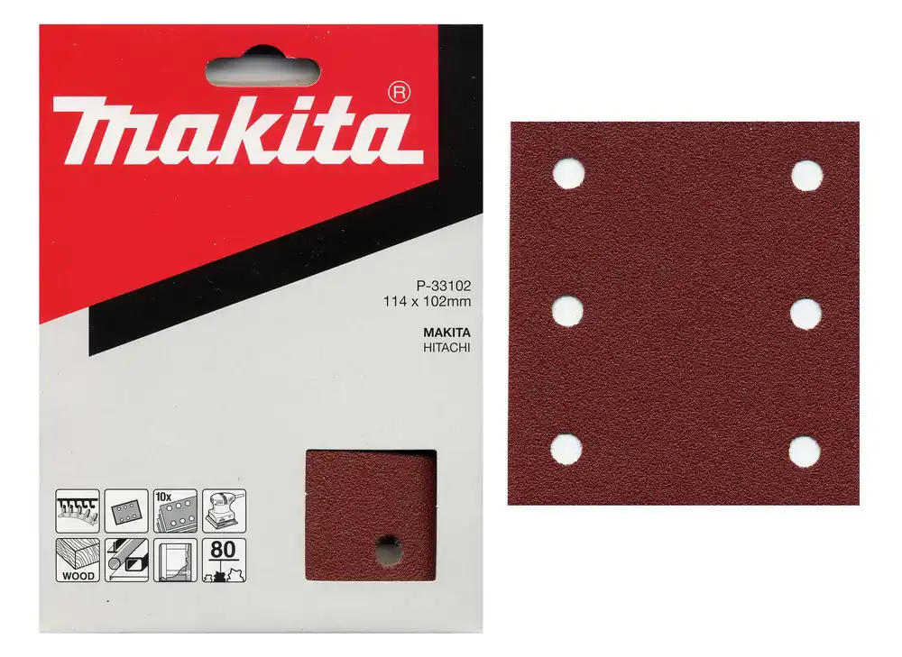Značkový Makita P-33087 brusný papír 114x102K40,=oldP-01476