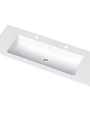 Víkendová Akce Keramické umyvadlo Pura 120 se 2 otvory pro baterii - bílé