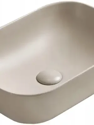 Značkový Keramické umyvadlo MEXEN RITA - béžové matné, 21084566