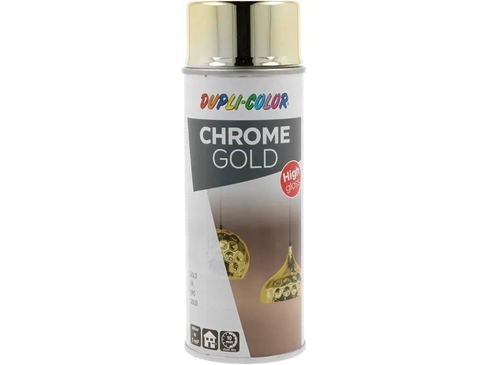 Doprava Zdarma DUPLI-COLOR® AEROSOL ART CHROME GOLD Barva ve spreji, zlatá, 400 ml