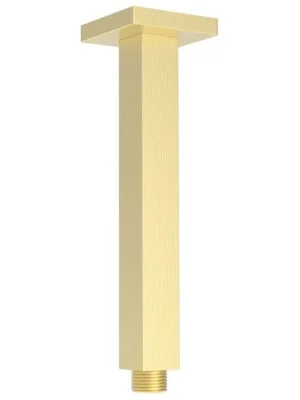 Značkový Sprchové stropní ramínko, hranaté, 200mm, zlato mat - koupelny-sanita.cz