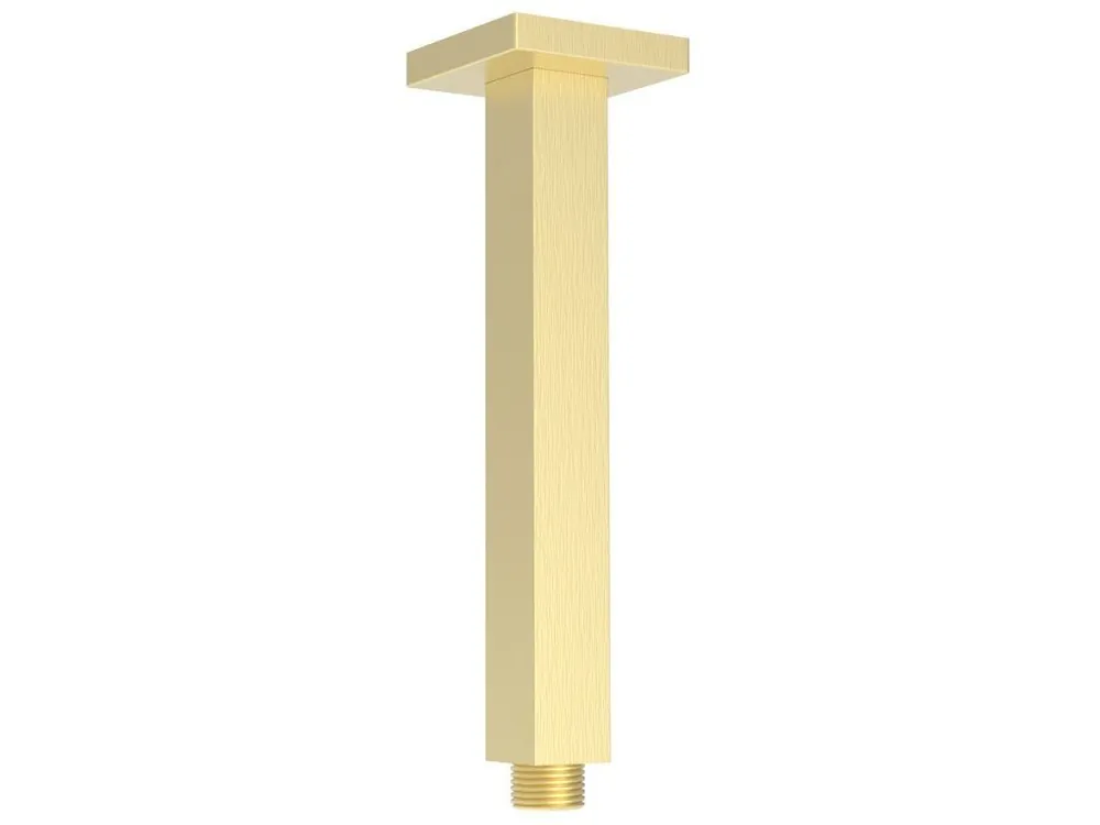 Značkový Sprchové stropní ramínko, hranaté, 200mm, zlato mat - koupelny-sanita.cz