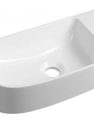 ALGA umyvadlo, litý mramor, 44x22cm, bílá Bezpečná Platba