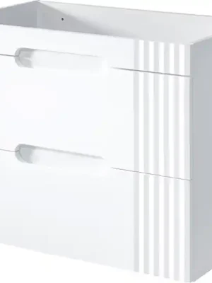 Akce Koupelnová závěsná skříňka pod umyvadlo FIDŽI 80 cm - bílá