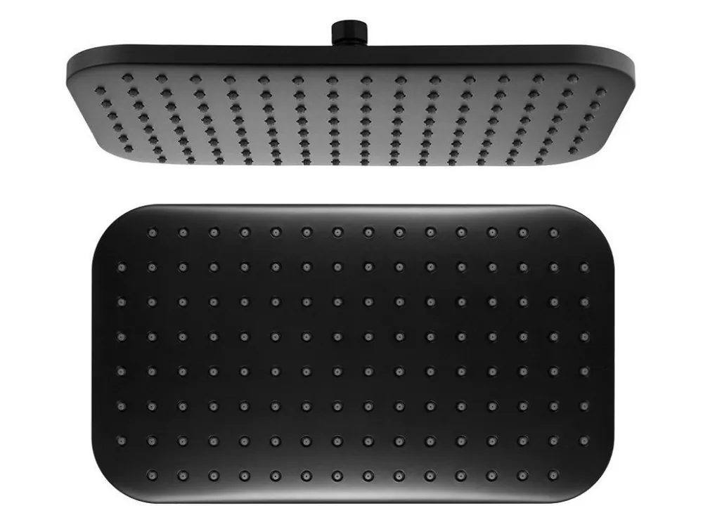 Hlavová sprcha, 200x350mm, ABS/černá mat - koupelny-sanita.cz Nejlepší Volba