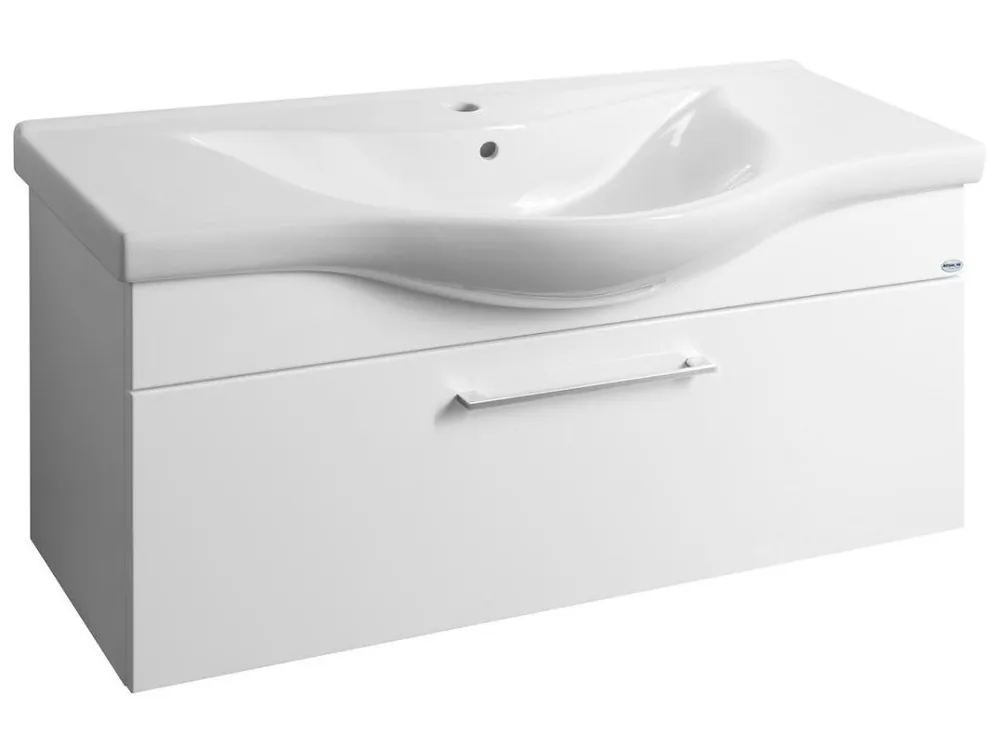 Oblíbený Bílá umyvadlová skříňka AKIRA 96 cm, Soft Close | Koupelny-sanita.cz