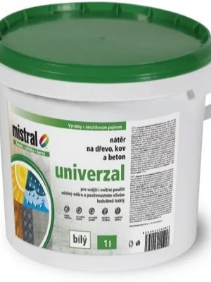 MISTRAL® UNIVERZAL Akrylátová vodou ředitelná barva do interiéru i exteriéru Super Cena