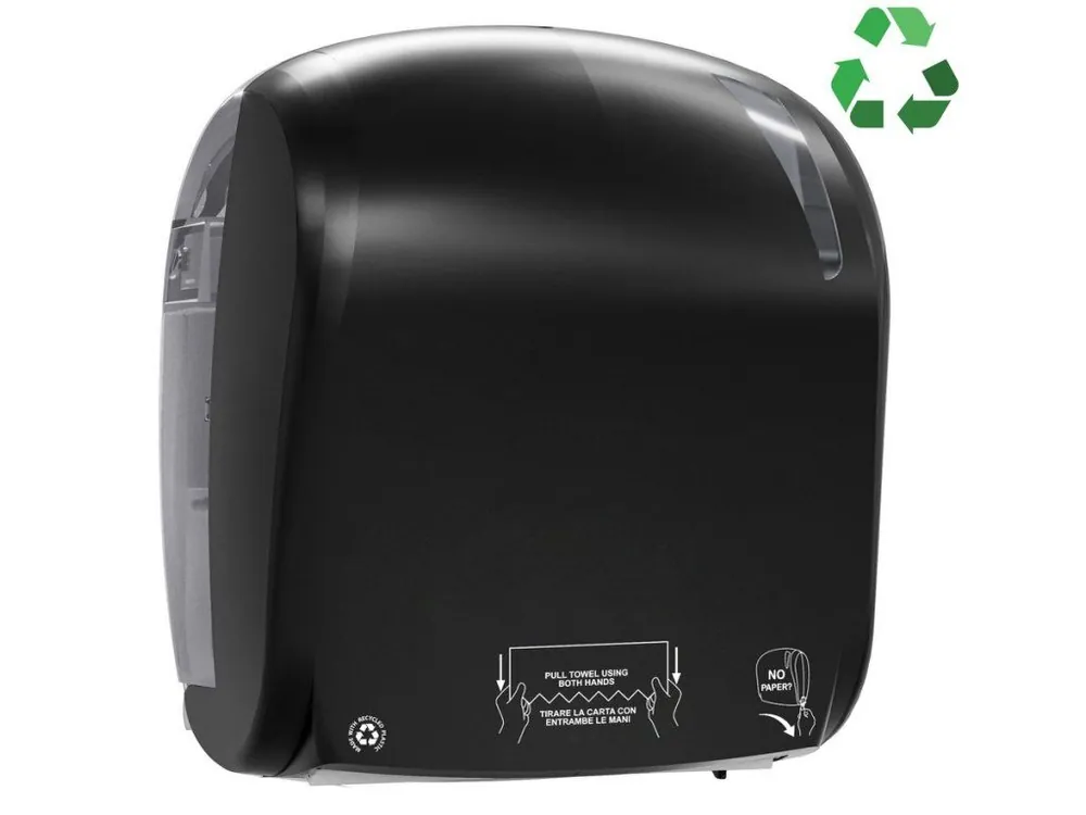 SKIN zásobník na papírové ručníky v roli, Autocut, 33x37,1x22,1cm, ABS, černá mat Sleva