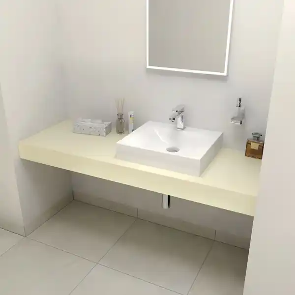 Značkový Sapho TAILOR rockstone deska 160x50 cm, provedení límce F