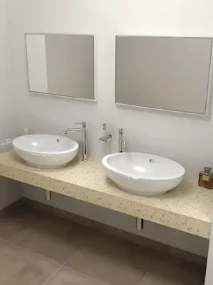 Značkový Sapho TAILOR rockstone deska 180x50 cm, provedení límce F