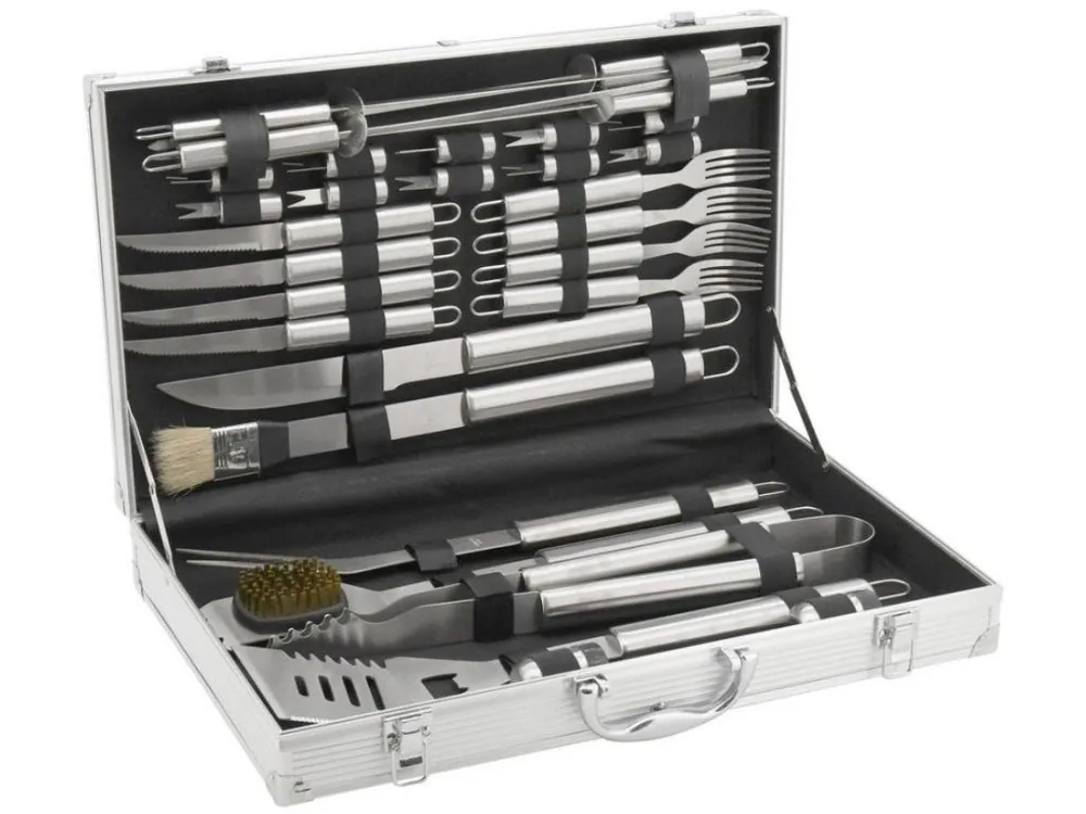 Značkový CATTARA® Grilovací nářadí sada 30 ks ALU kufřík