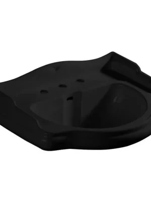 Vysoce Kvalitní RETRO keramické umyvadlo 73x54cm, 3 otvory, černá mat