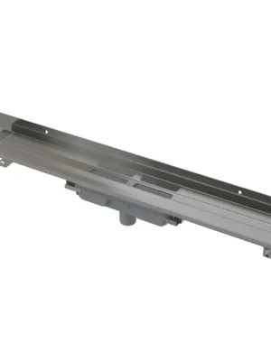 Značkový Podlahový žlab s okrajem pro plný rošt a s pevným límcem ke stěně, svislý odtok APZ1116-550