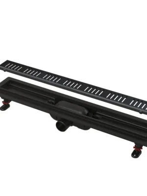 Akce Podlahový žlab s okrajem pro perforovaný rošt, černá-mat APZ10BLACK-550M