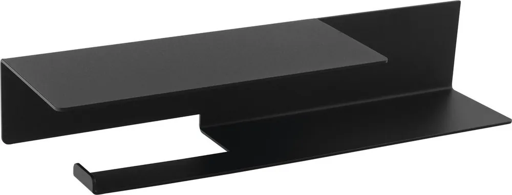 Akce Sapho Držák toaletního papíru s poličkou 35x7x9, 5 cm, černá mat 33214