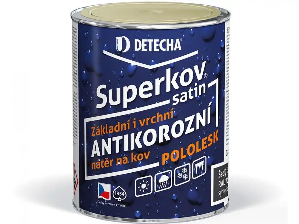 SUPERKOV® SATIN Antikorozní syntetická barva na kov Bezpečná Platba