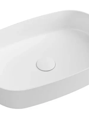 Akce Isvea INFINITY OVAL keramické umyvadlo na desku, 55x36cm, bílá 10NF65055