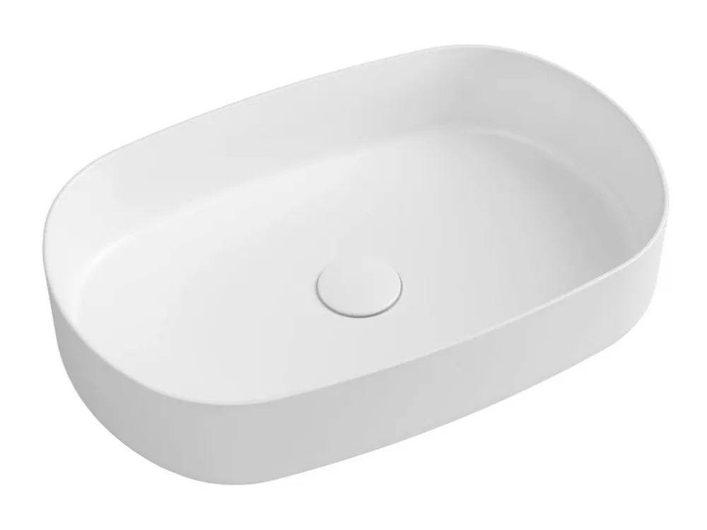 Akce Isvea INFINITY OVAL keramické umyvadlo na desku, 55x36cm, bílá 10NF65055