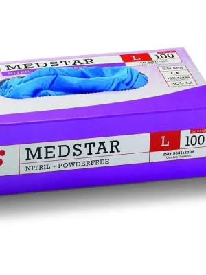 Značkový SCHULLER EH'KLAR® Rukavice MEDSTAR NITRIL PF jednorázové, nepudrované, 100 ks