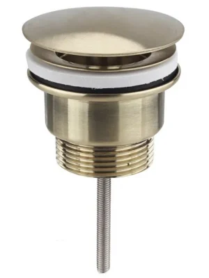 Ihned K Objednání Umyvadlová výpust 5/4“, neuzavíratelná, velká zátka, 10-55mm, zlato mat
