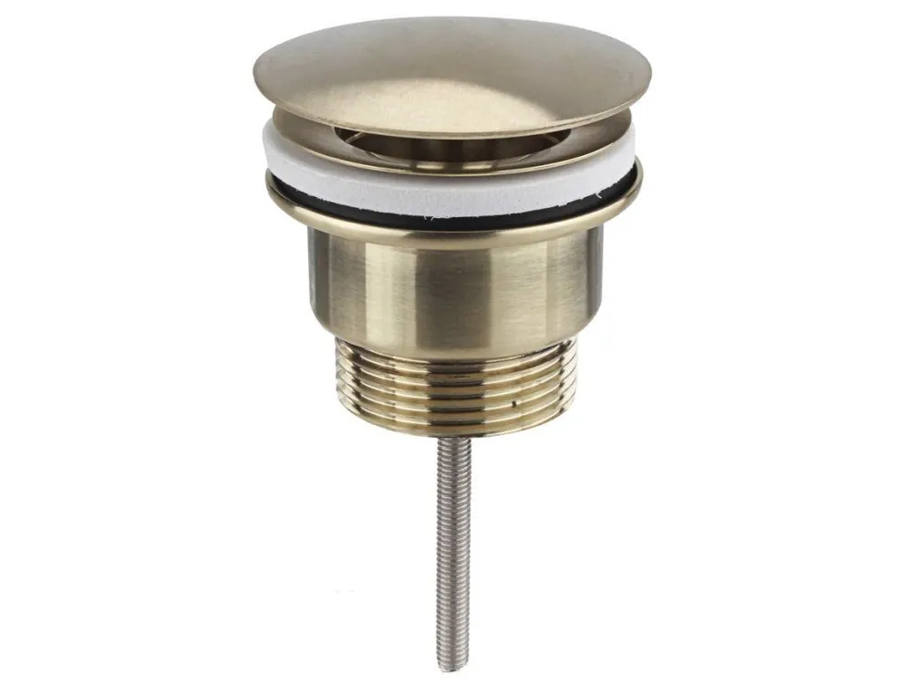 Ihned K Objednání Umyvadlová výpust 5/4“, neuzavíratelná, velká zátka, 10-55mm, zlato mat