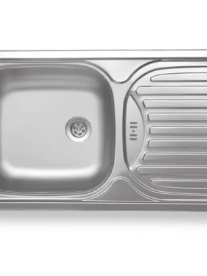 NOVASERVIS Dřez 43,5x76 s odkapem a přepadem nerez - DR43/76 Nejprodávanější