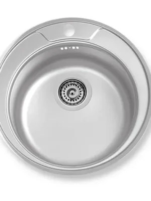 NOVASERVIS Dřez kulatý pr.51 s přepadem nerez - DR51 Super Cena
