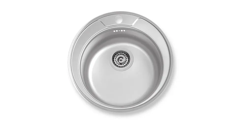 NOVASERVIS Dřez kulatý pr.51 s přepadem nerez - DR51 Super Cena