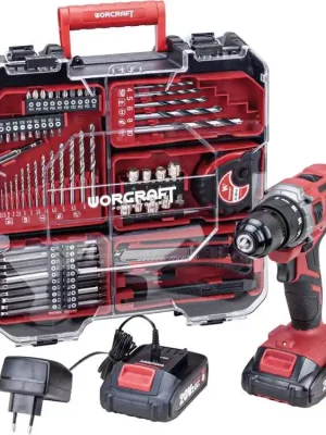 Zlevněný WORCRAFT AKU vrtačka CD-S20LiWT 20V ShareSYS, 2 bat. v kufru