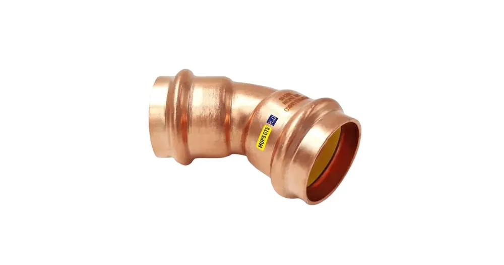 Akce CU lisovací koleno 45° 9041 - 28 - pro topení i rozvod plynu F/F