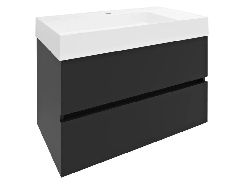 ODETTA umyvadlová skříňka 82x50x43,5cm, antracit matný Nízká Cena